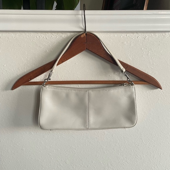 Vintage Giani Bernini White Leather Shoulder Bag - Picture 2 of 5